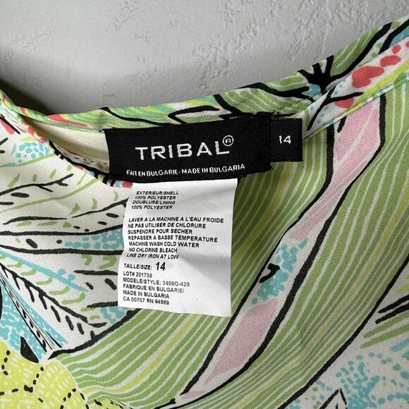 Boho Coastal Tropical Midi Skirt – Size 14 - Lettuce Hem Resortwear Islandcore - Picture 4 of 8